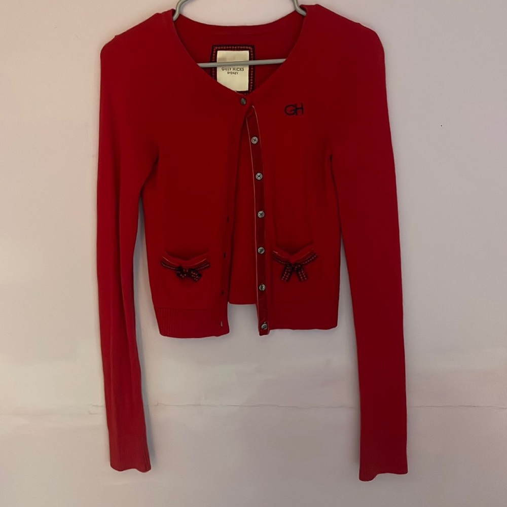 Red Gilly Hicks cardigan